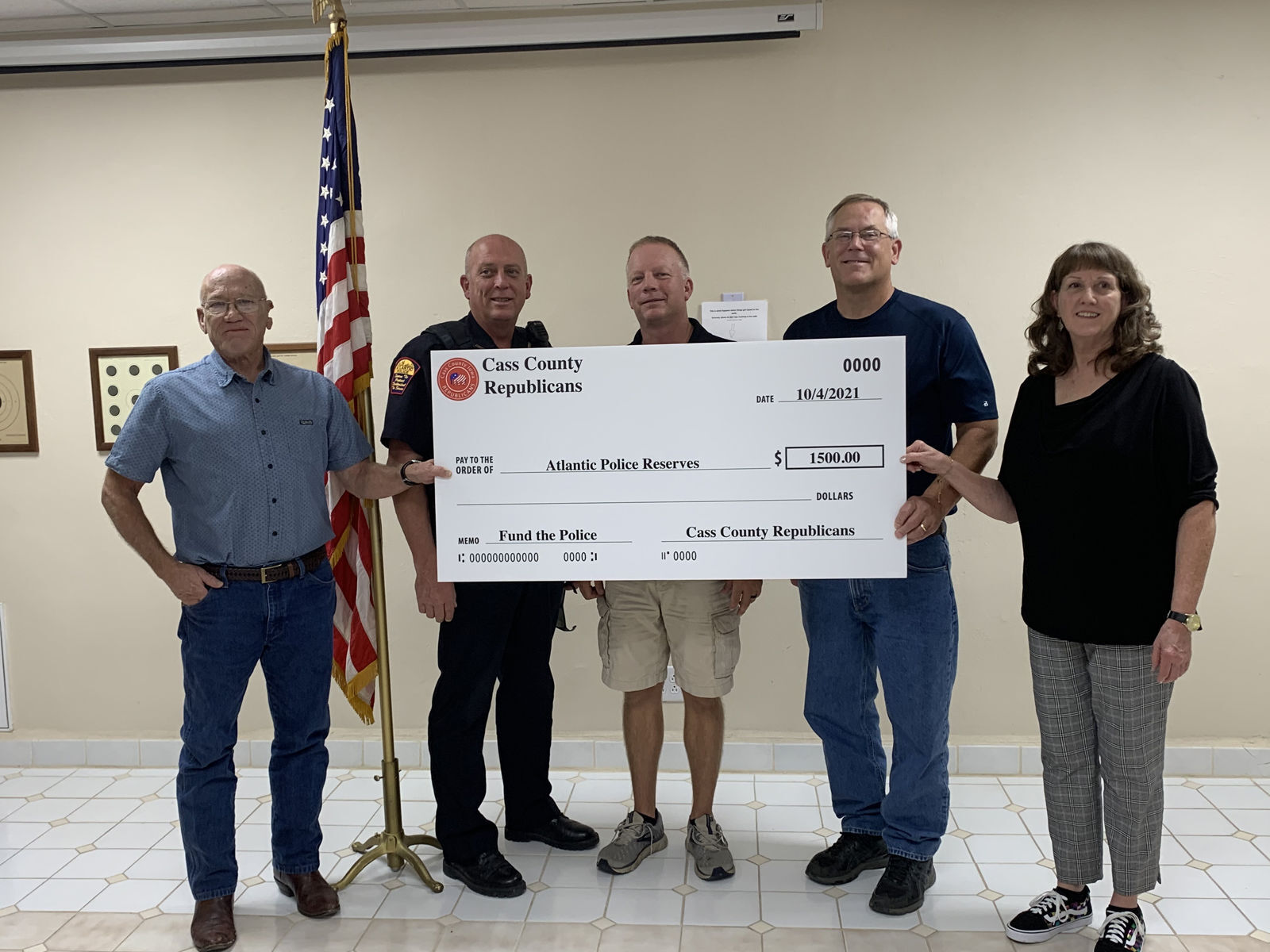 Cass County Republicans donate to law enforcement